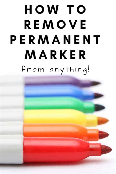 permanent marker remover from metal.